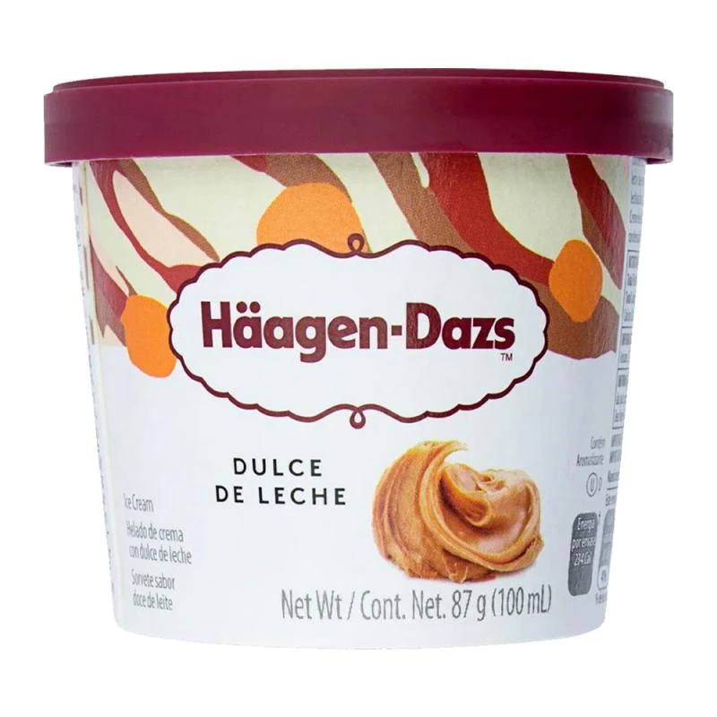 Sorvete Haagen Dazs Mini Dulce de Leche Pote 100Ml