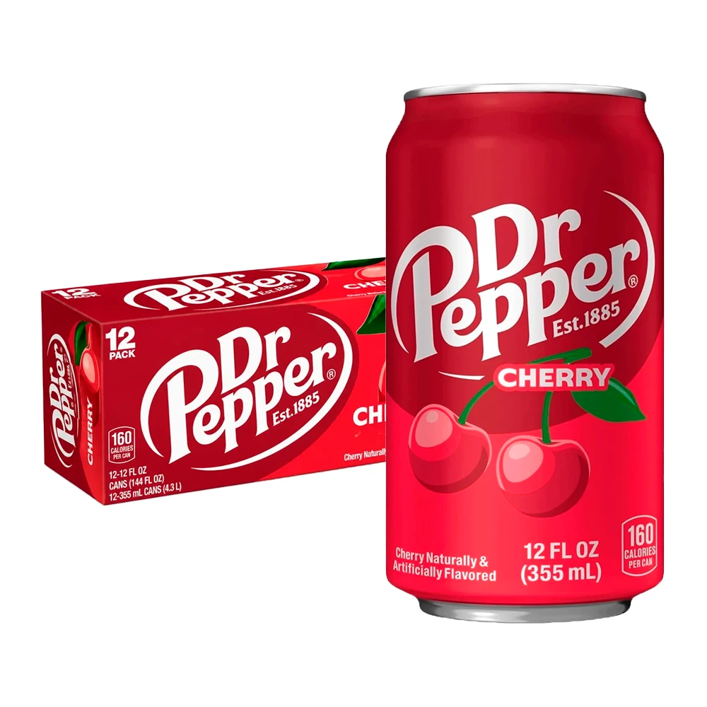 Refrigerante Dr Pepper Cereja Caixa 12X355Ml