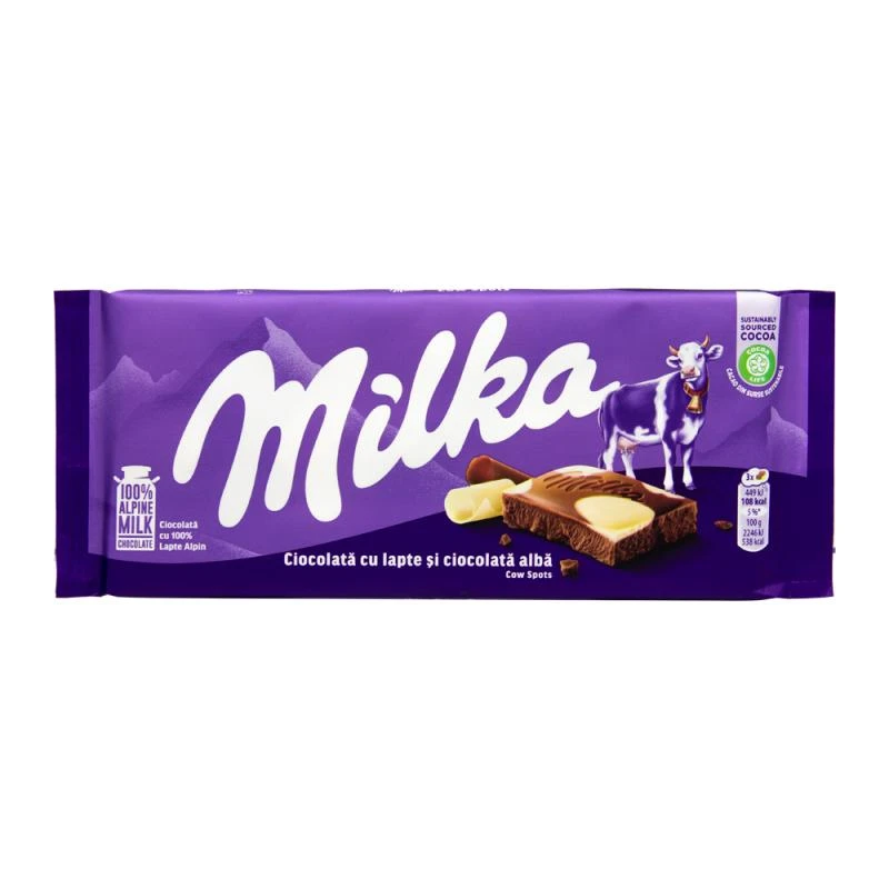 Barra Chocolate Milka Manchas de Vaca 100G