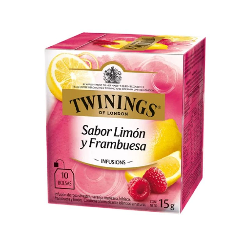 Chá Sabor Limão e Frambuesa 10 Saquinhos Twinings