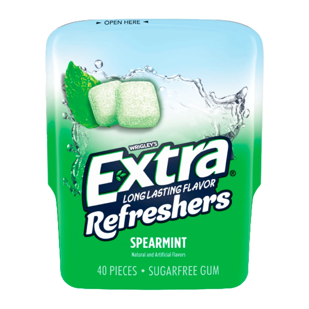Chiclete Wrigleys Extra Refreshers Spearmint Pote 40 Unidades