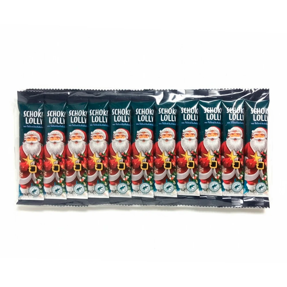 Pirulito Chocolate Ao Leite Edeka G&G Natalino Pacote Com 10 Unidades De 15G