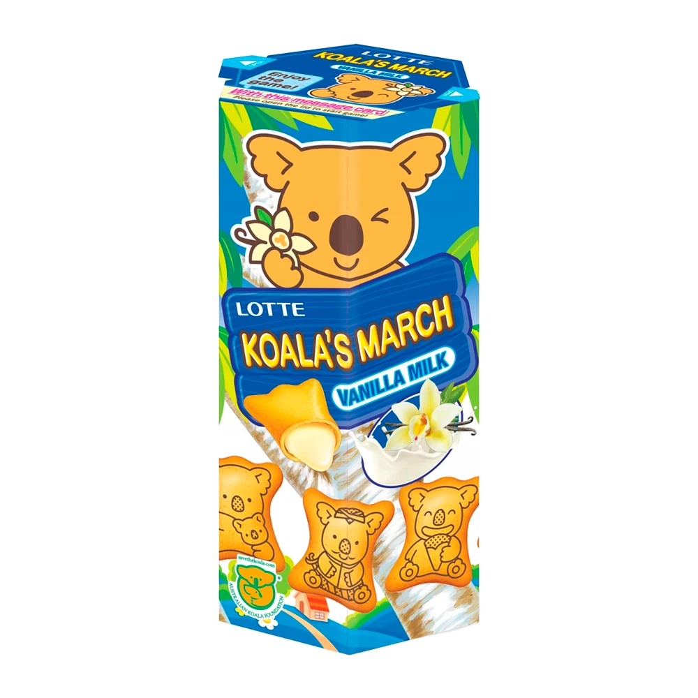Biscoito Lotte Koala March Baunilha Caixa 37G