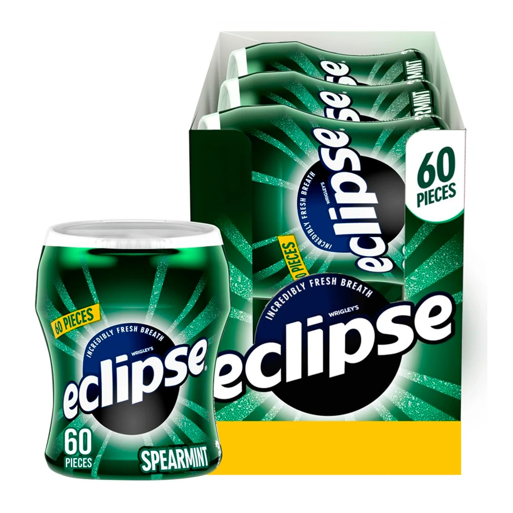 Chiclete Wrigleys Eclipse Spearmint Caixa 6X60 Unidades