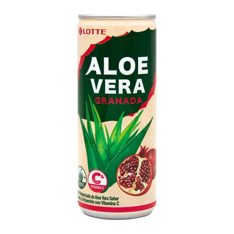 Suco de Romã Lotte Com Aloe Vera Lata 240Ml
