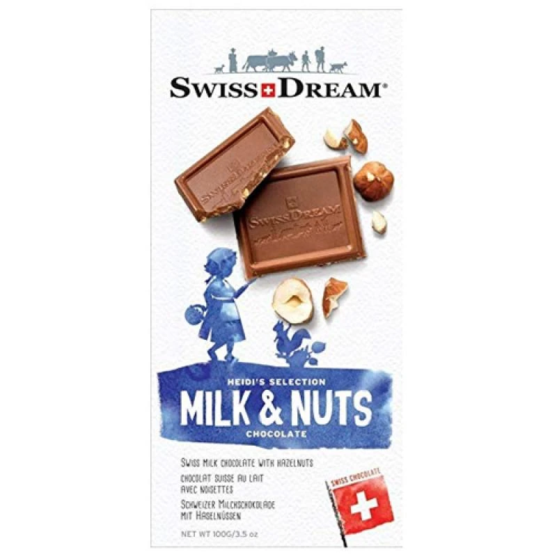 Chocolate Swiss Dream Barra Milk Nuts Chocolate 100G