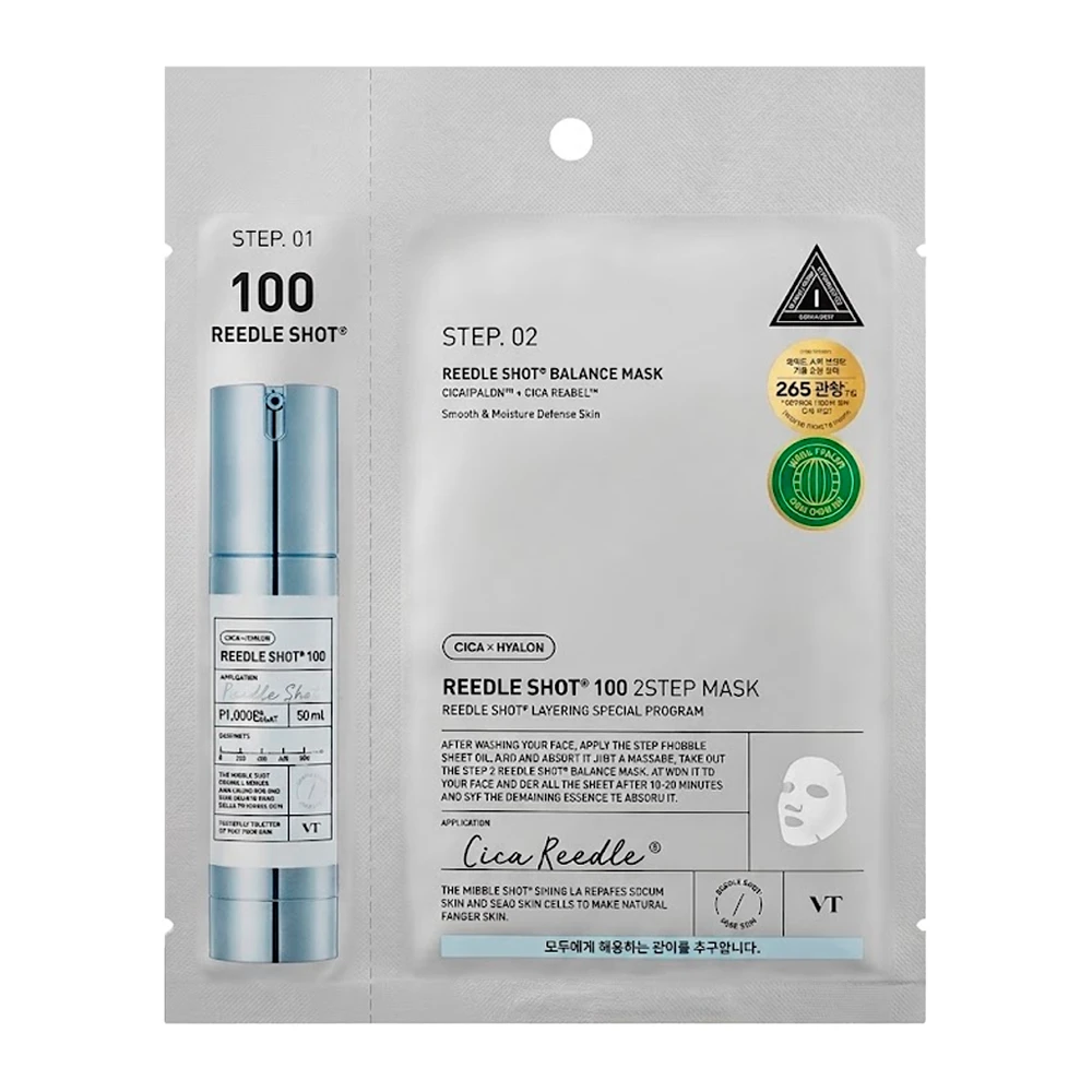 Máscara Facial Vt Cosmetics Reedle Shot 100Hl 2 Step 25G