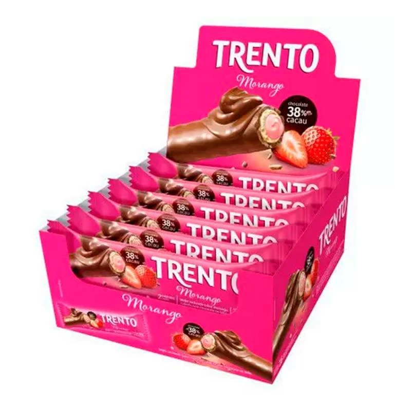 Chocolate Trento Morango Caixa 16X29G