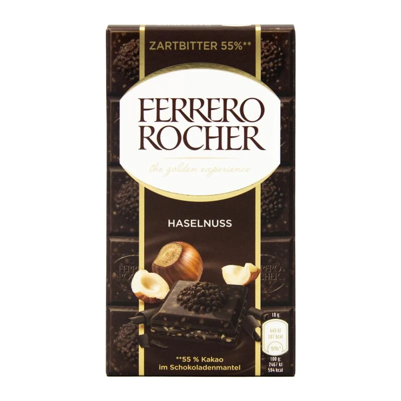 Barra Chocolate Ferrero Rocher 55% Cacau 90G