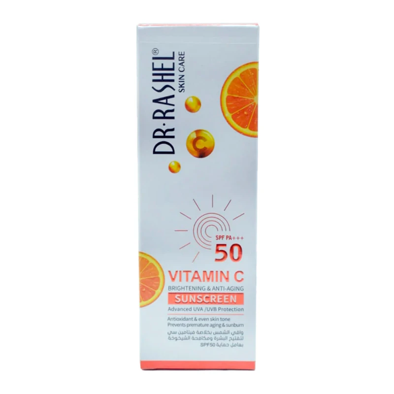 Protetor Solar Dr Rashel FPS50 Com Vitamina C, Iluminador e Anti-envelhecimento 50G