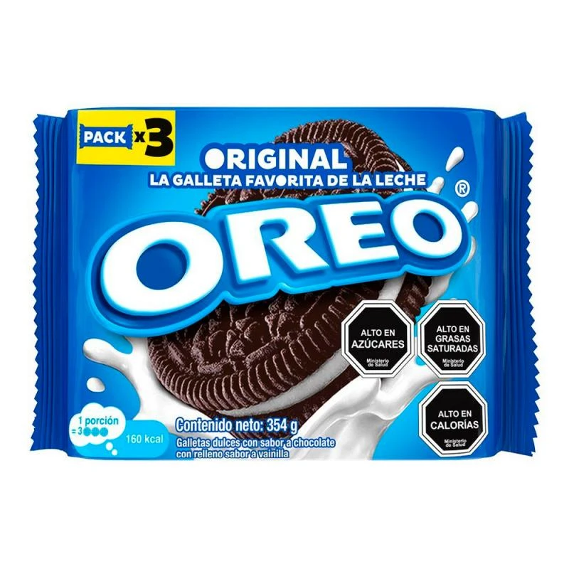 Bolacha Oreo Original Pacote Com 3 Unidades