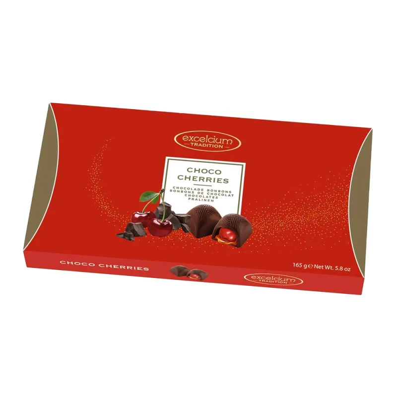 Bombom Excelcium Chocolate Amargo Com Cerejas 165G 
