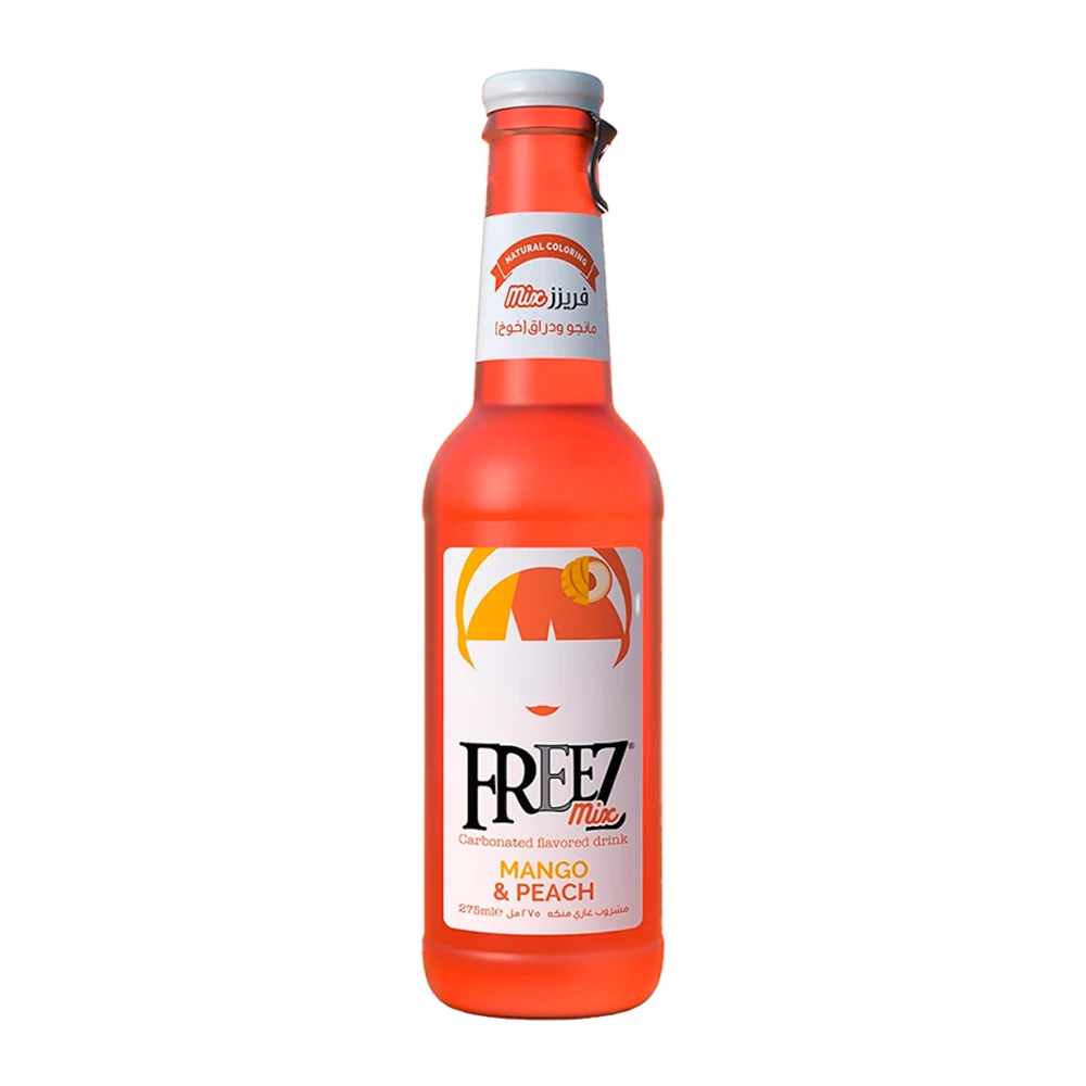 Bebida Gaseificada Freez Mix  Manga E Pêssego 275Ml (Sem Alcool)