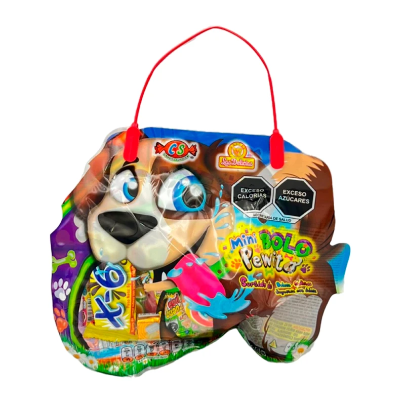 Pacote Surpresa Mini Las Delicias Com Guloseimas e Brinquedos Menino/Menina 110G