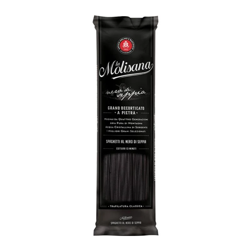 Macarrão Spaghetti Com Tinta de Lula Pacote 500G La Molisana 