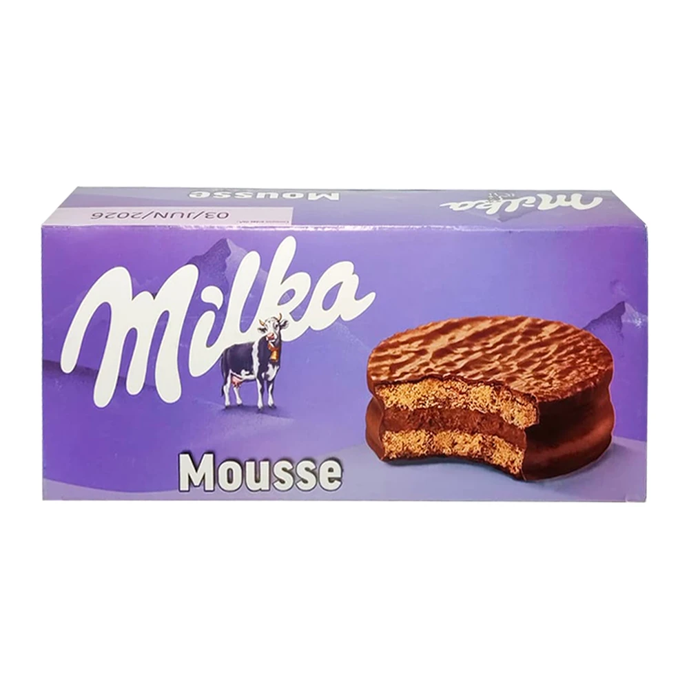 Alfajor Milka Mousse Simple Agrupado Caixa 6X42G