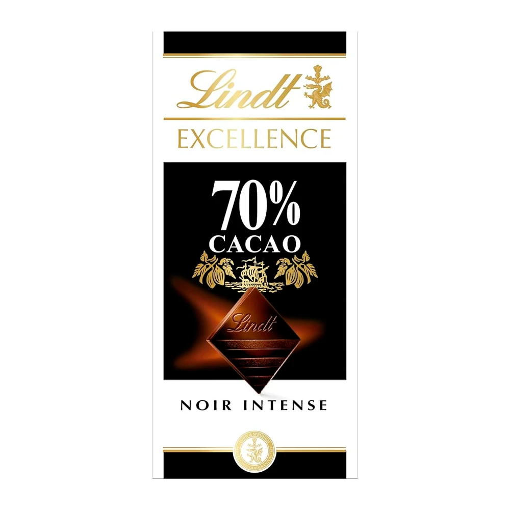 Barra Chocolate Lindt Excellence 70% Cacau 100G