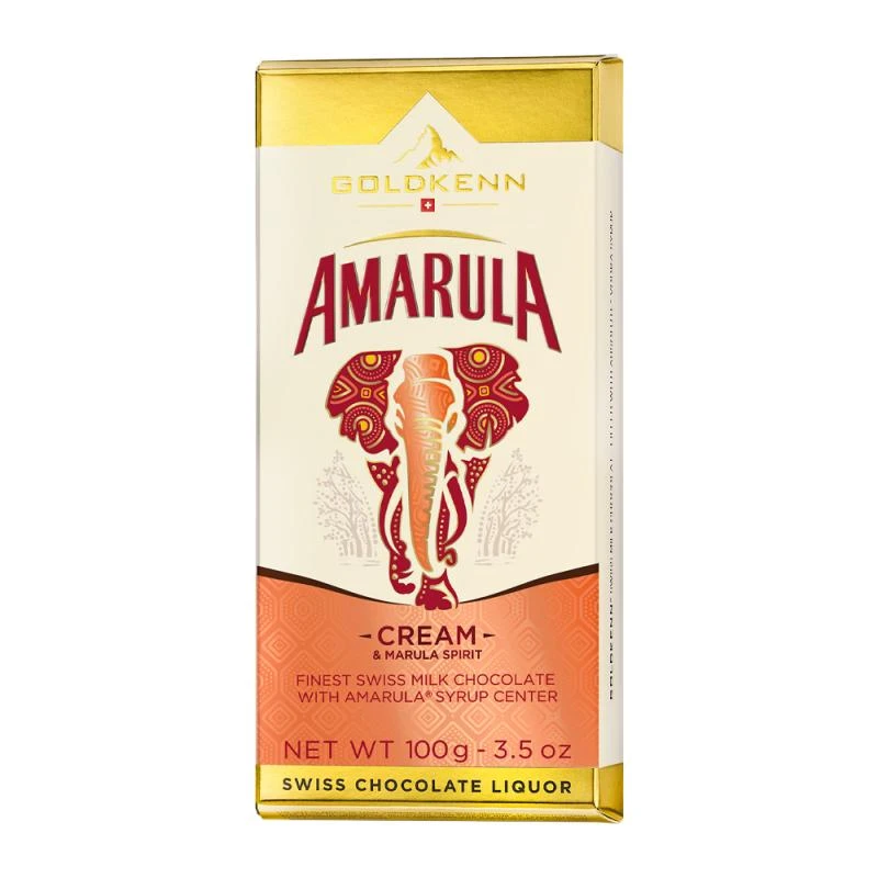 Barra Chocolate Goldkenn Licor Amarula 100G 