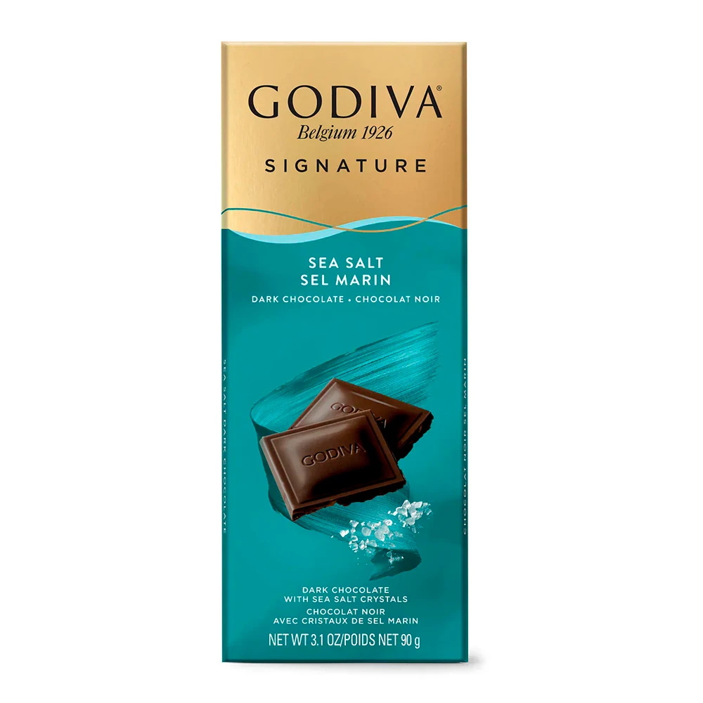 Chocolate Godiva Signature Dark Sal Marinho Tableta 90G