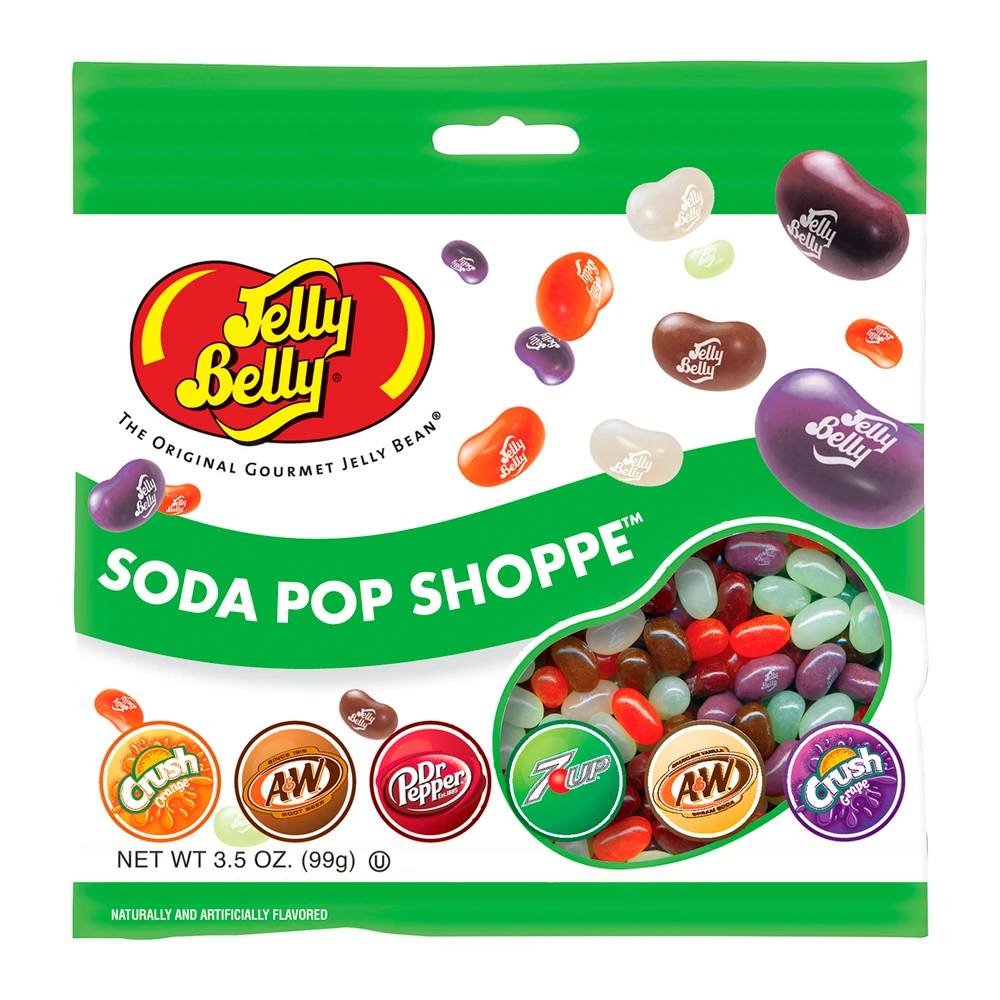 Bala Jelly Belly Soda Pop Shoppe Pacote 99G