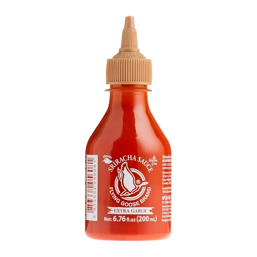 Molho Pimenta Sriracha Flyinggoose Garlic 200Ml