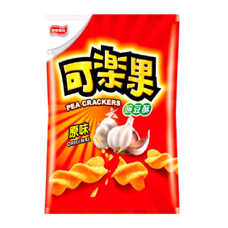 Salgadinho Crackers Com Alho Taiwan Pacote 57G