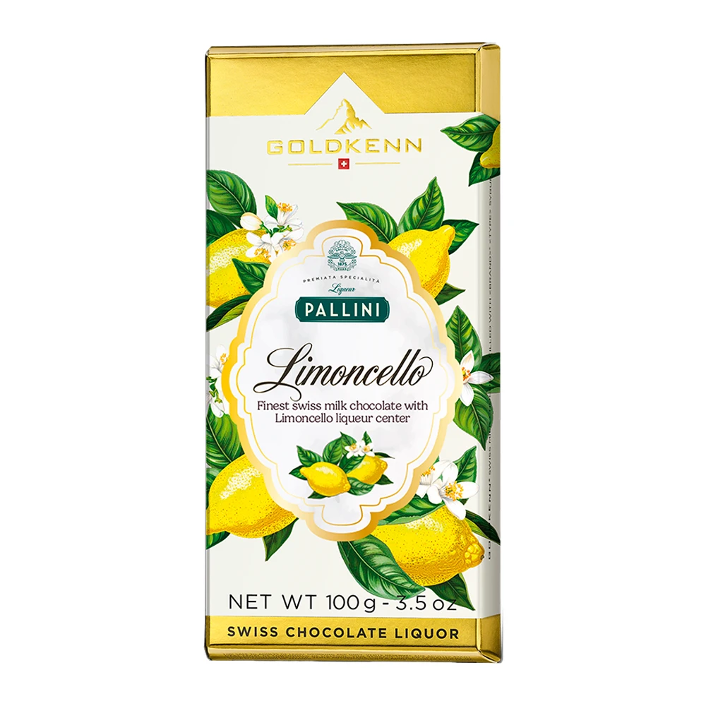 Barra Chocolate Goldkenn Pallini Limoncello 100G