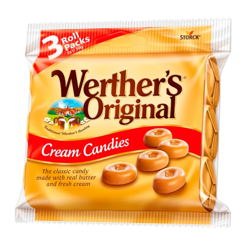 Bala de Leite Original Werthers Pack 3X50G