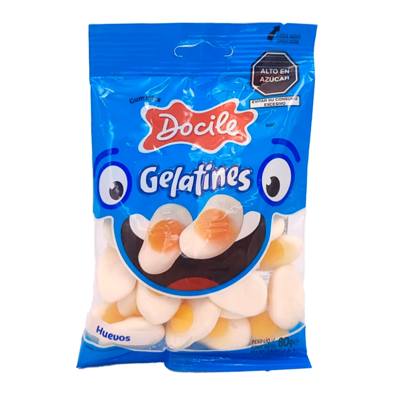 Bala de Gelatina Docile Ovo 80G