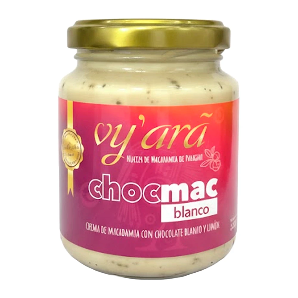 Pasta Macadâmia Vy'ara Chocolate Branco e Limão Pote 220G
