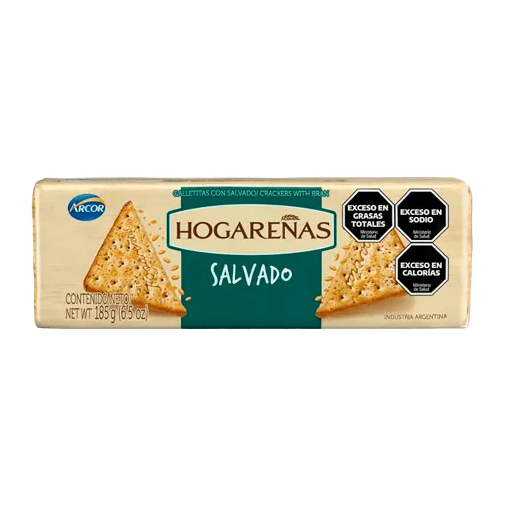 Biscoito Arcor Hogarenas Salvado 185G