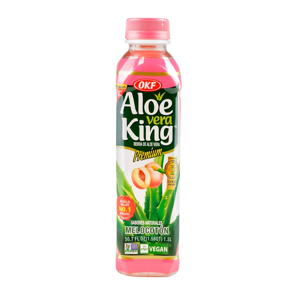 Suco de Pêssego Okf Com Aloe Vera Garrafa Pet 1.5Lt