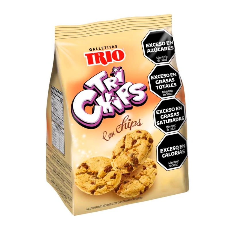 Biscoito Trio Tri Chips Com Chips de Chocolate 150G
