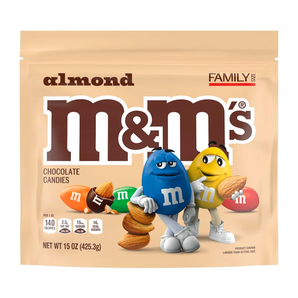 Chocolate Mars M&M Amêndoas Pacote 15Oz 425.3G