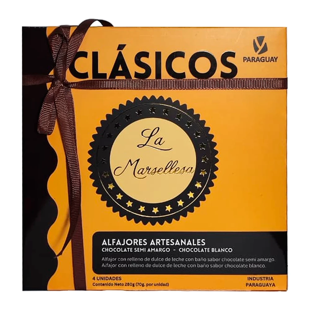 Alfajor La Marsellesa Clásico Caixa 4X70G