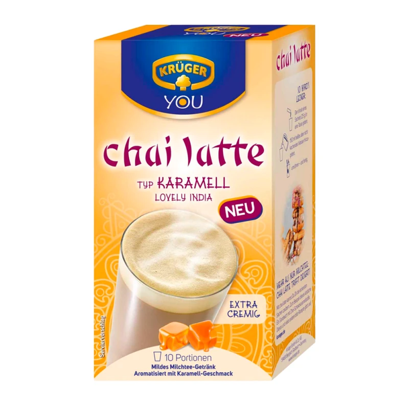 Chá Kruger Chai Latte Caramelo 10X14G
