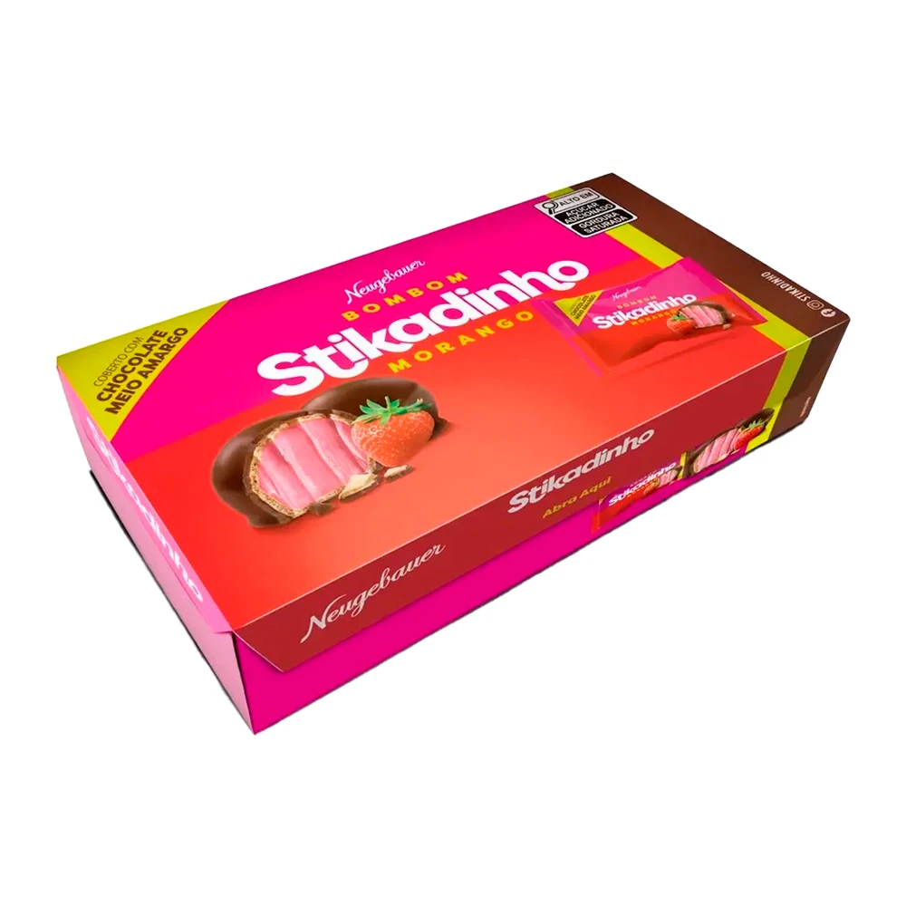 Bombom Neugebauer Stikadinho Morango Caixa 200G