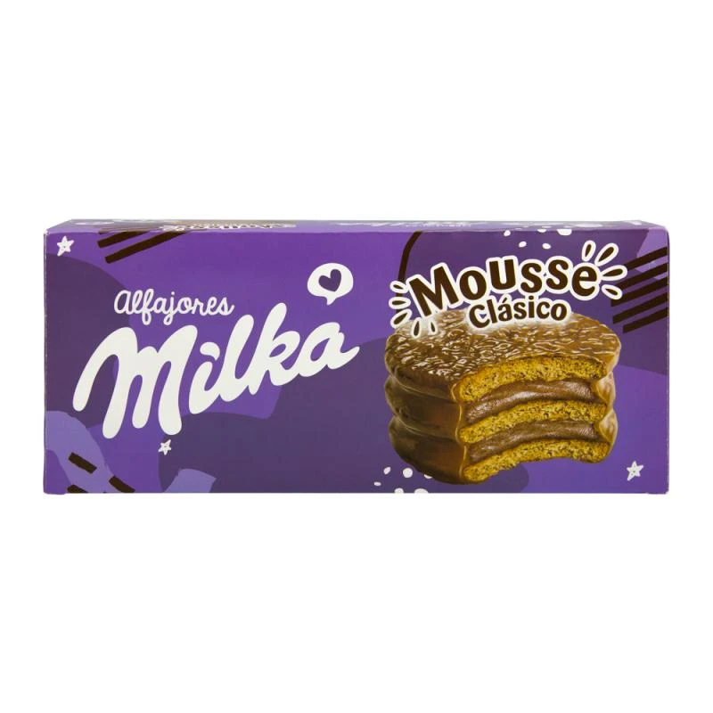 Alfajor Milka Triplo Mousse Chocolate Caixa Com 6x55g