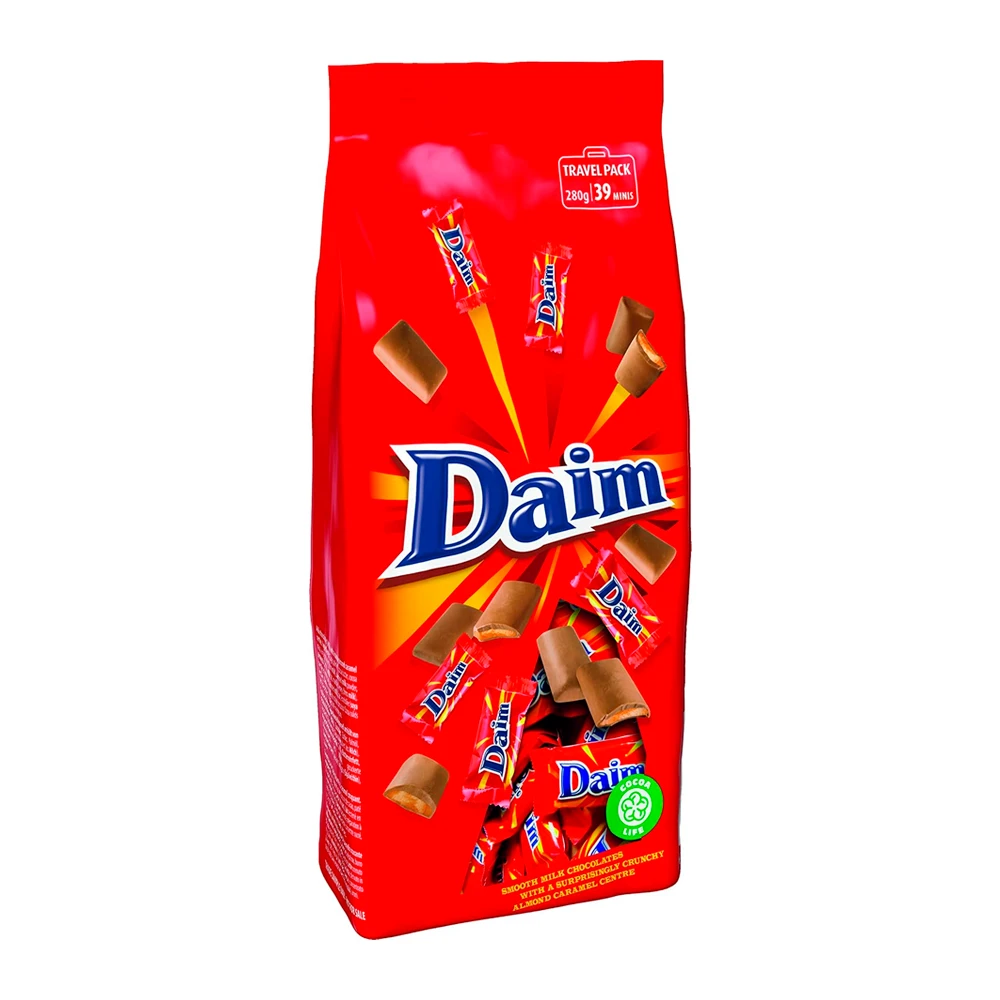 Chocolate Daim Crunchy Caramel Pacote 280G