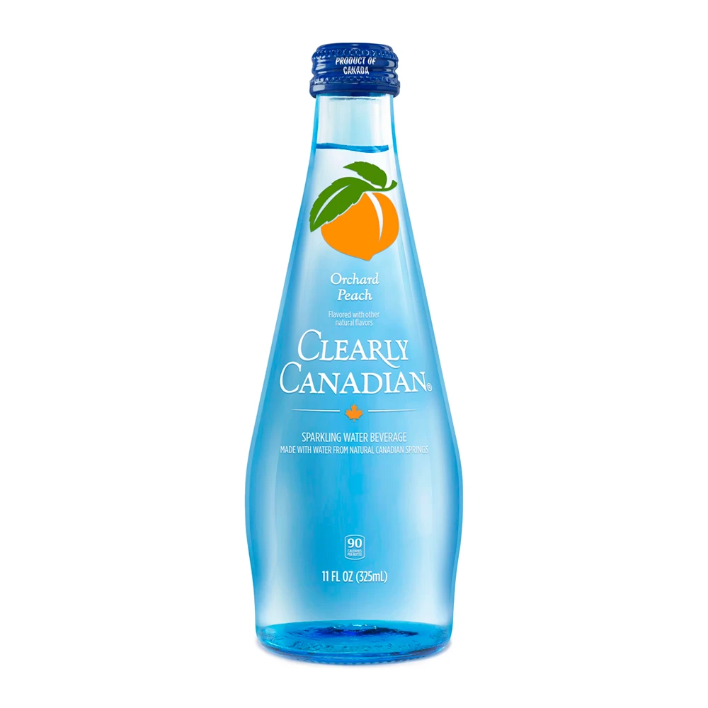 Água Saborizada Clearly Canadian Peach Garrafa 325Ml
