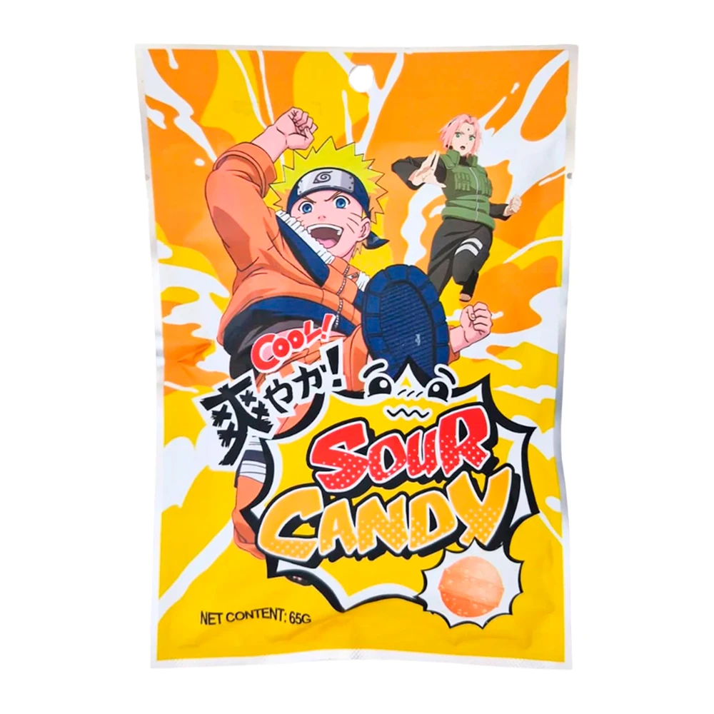 Bala Zidan Naruto Ácido de Cola Pacote 65G