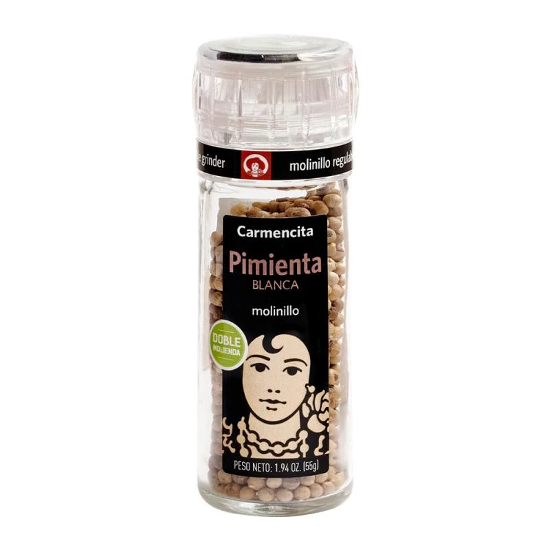 Pimenta Branca Com Moedor Carmencita 55G