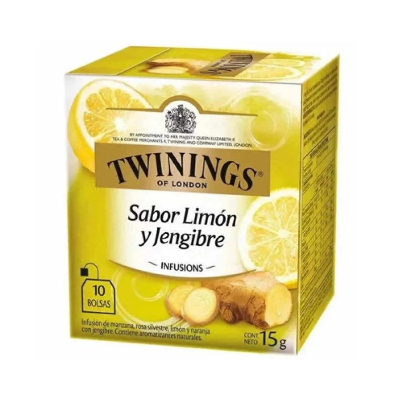 Chá Sabor Limão e Gengibre 10 Saquinhos Twinings