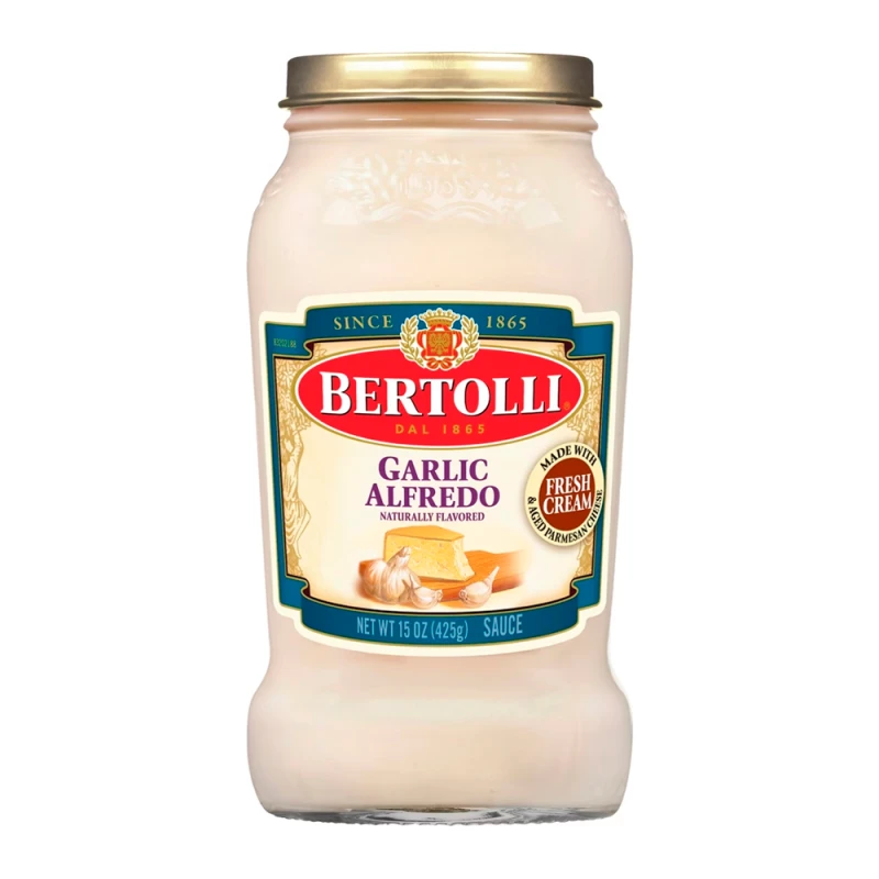 Molho de Creme Bertolli de Alho Alfredo 425G