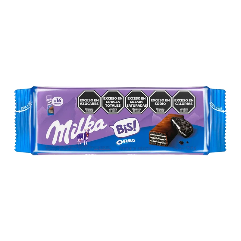 Wafer Milka Bis Oreo Caixa Com 16 Und 105G
