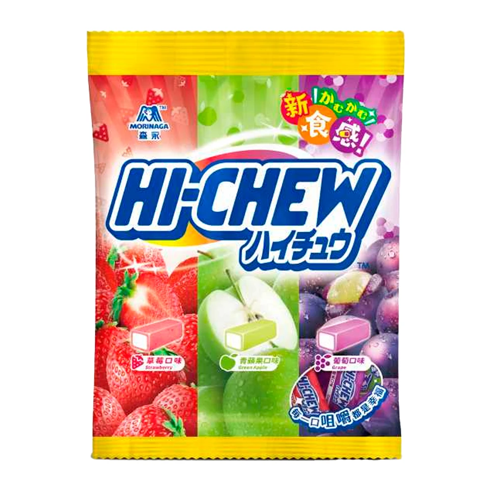 Bala Mastigável Morinaga Hi-chew Mix de Frutas Pacote 85G