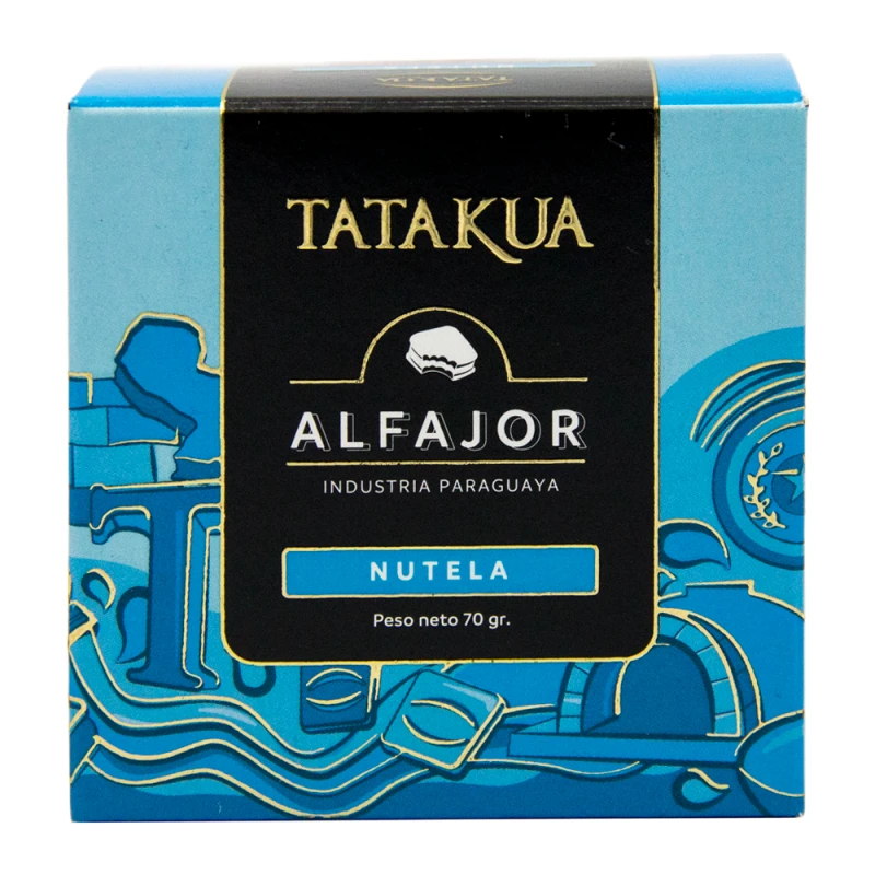 Alfajor Tatakua Recheado Nutella e Cobertura de Chocolate Ao Leite 70G