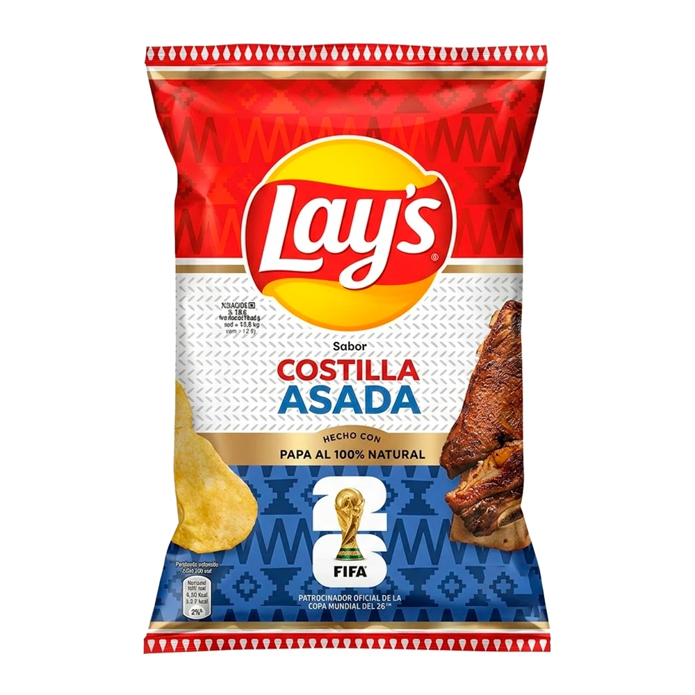 Batata Frita Lays Costelha Assada Pacote 77G