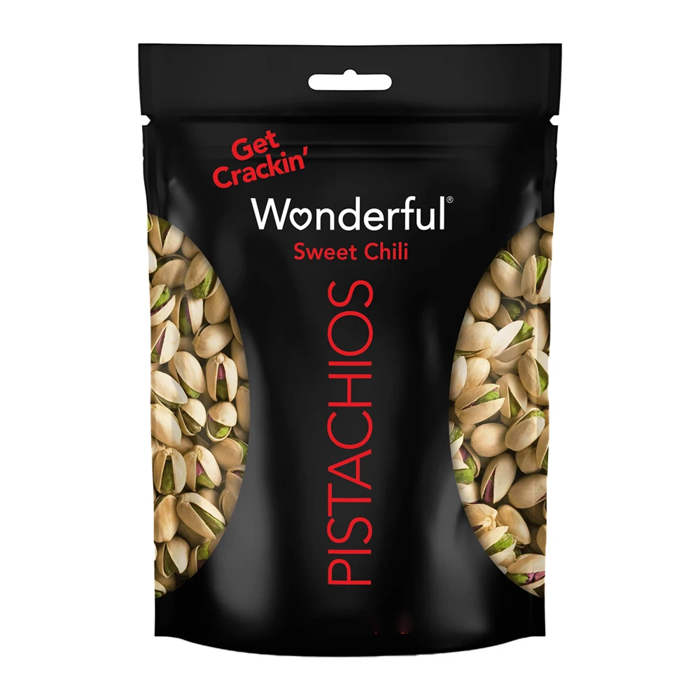 Pistache Wonderful Com Casca Sweet Chili Pacote 198G