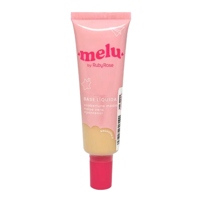 Base Líquida Ruby Rose Melu Cor 2 Baunilha Hb-8055